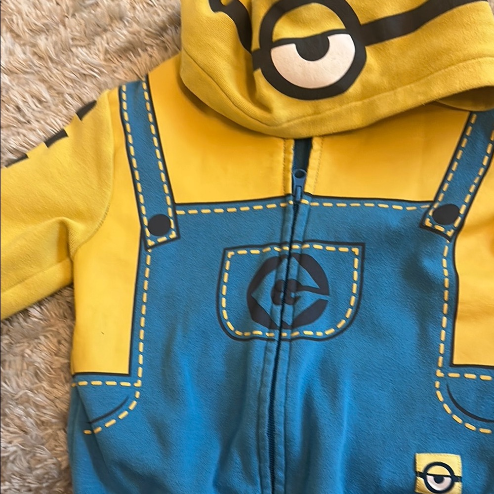 Yellow and Blue Minion Hoodie